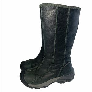 Keen Black Tall Side Zip Winter Boots Women’s 8